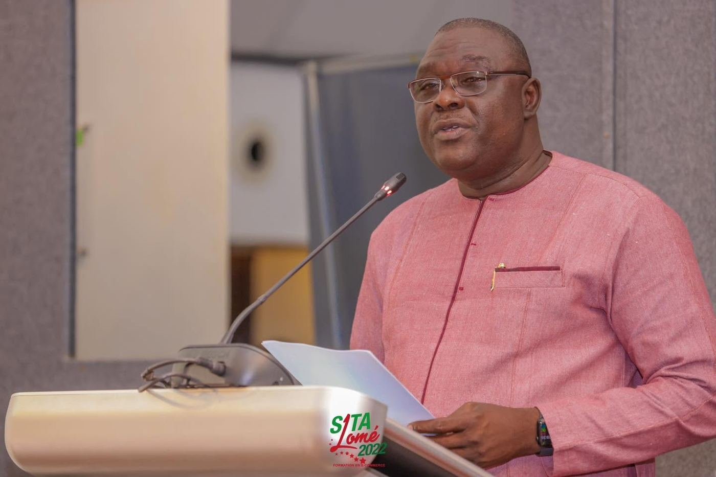 Abdoulaye Mossé, commissaire général du SITA, intervenant lors de la formation e-commerce organisée en marge du SITA Lomé 2022